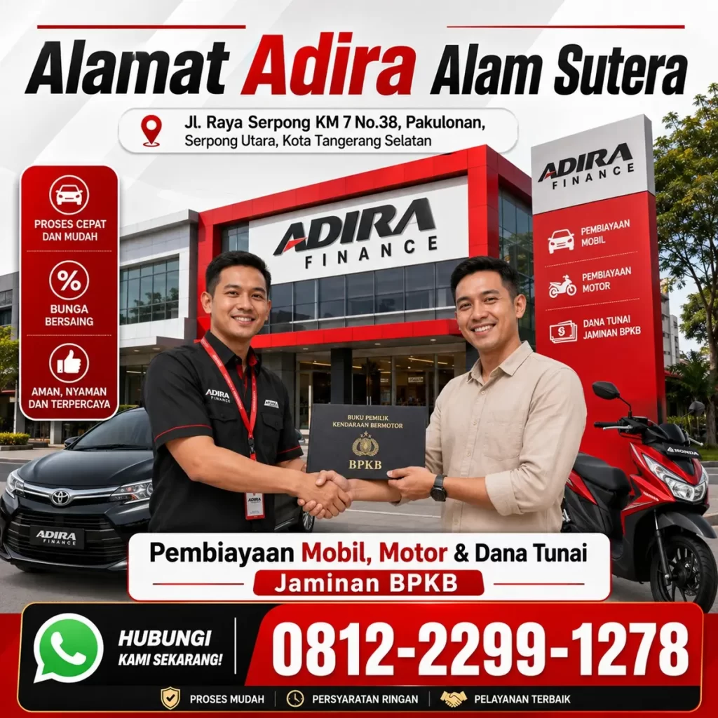 Alamat Adira Alam Sutera